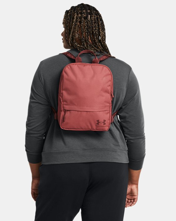 Unisex UA Loudon Backpack Small in Red image number 4